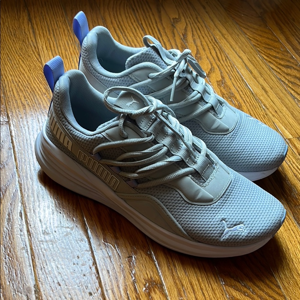 Puma Gray Purple Sneakers